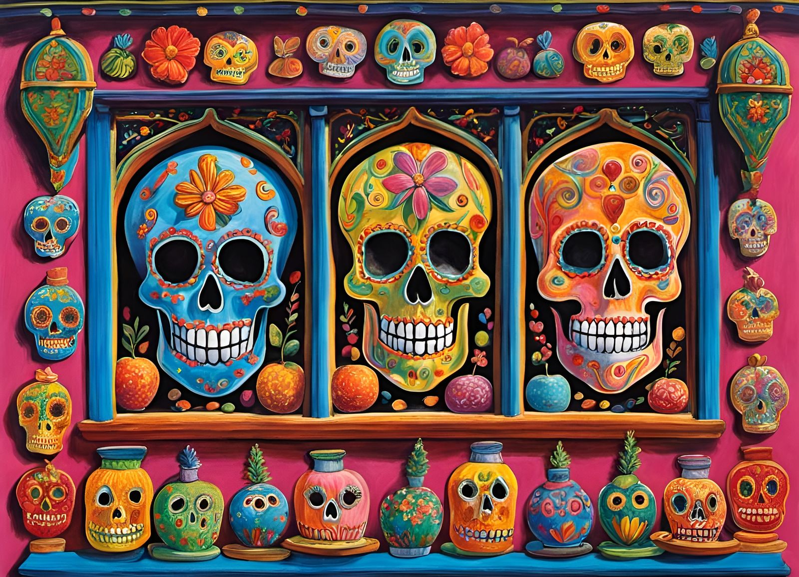 Calaveras de azúcar en venta (I)