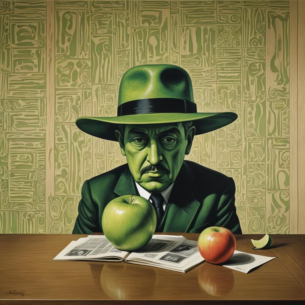 lithography
animal totem
magritte, un personnage avec un cha...