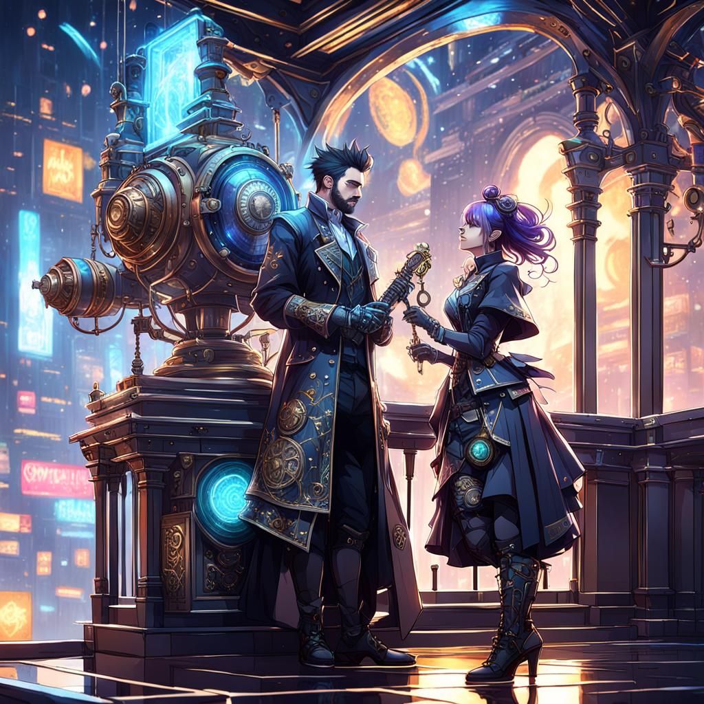 Steampunk spy.