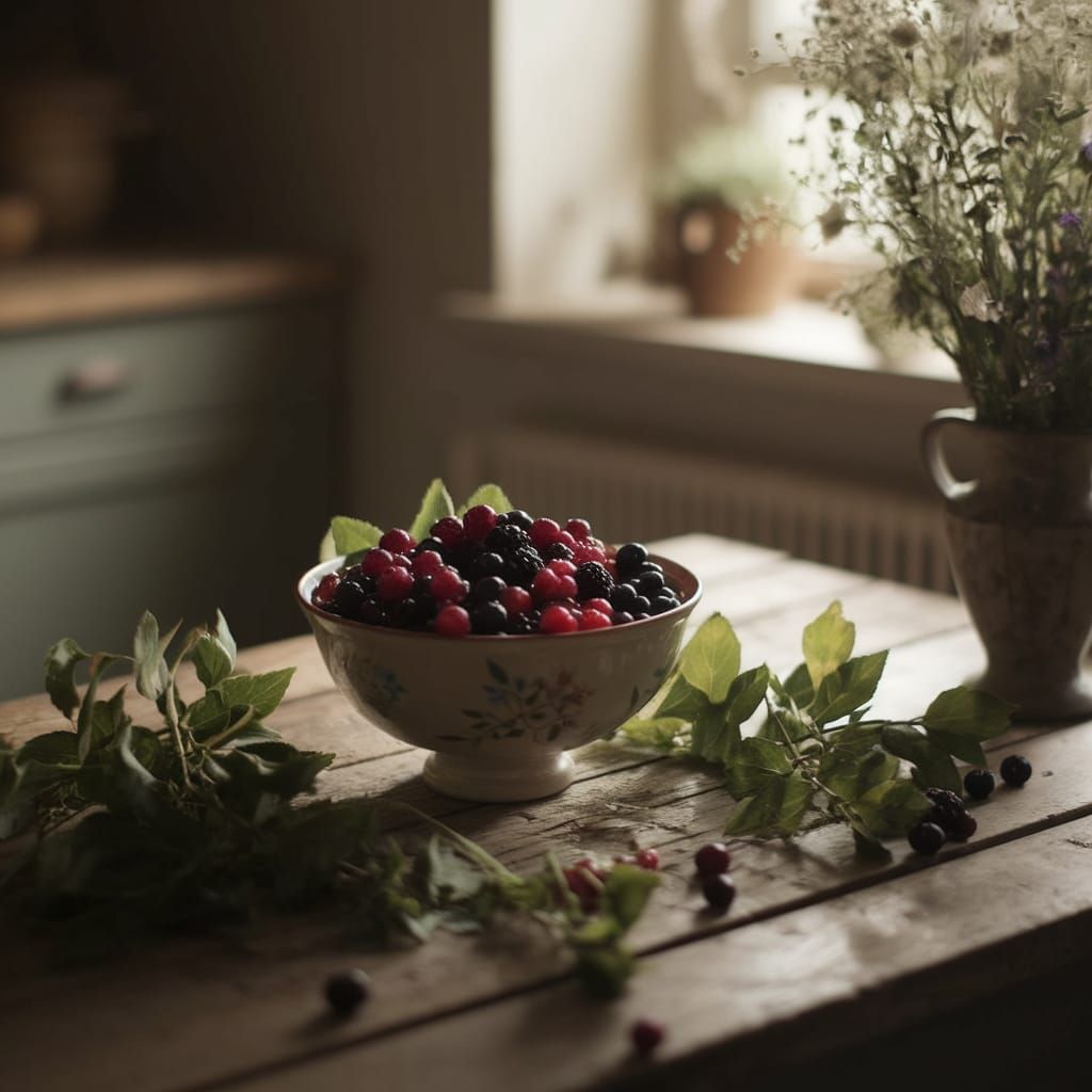 Cozy Kitchen Sanctuary in Warm Light