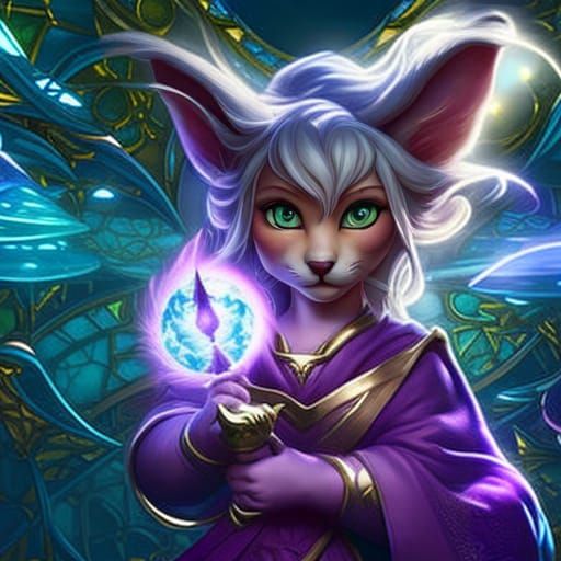 Kitten Wizard - AI Generated Artwork - NightCafe Creator