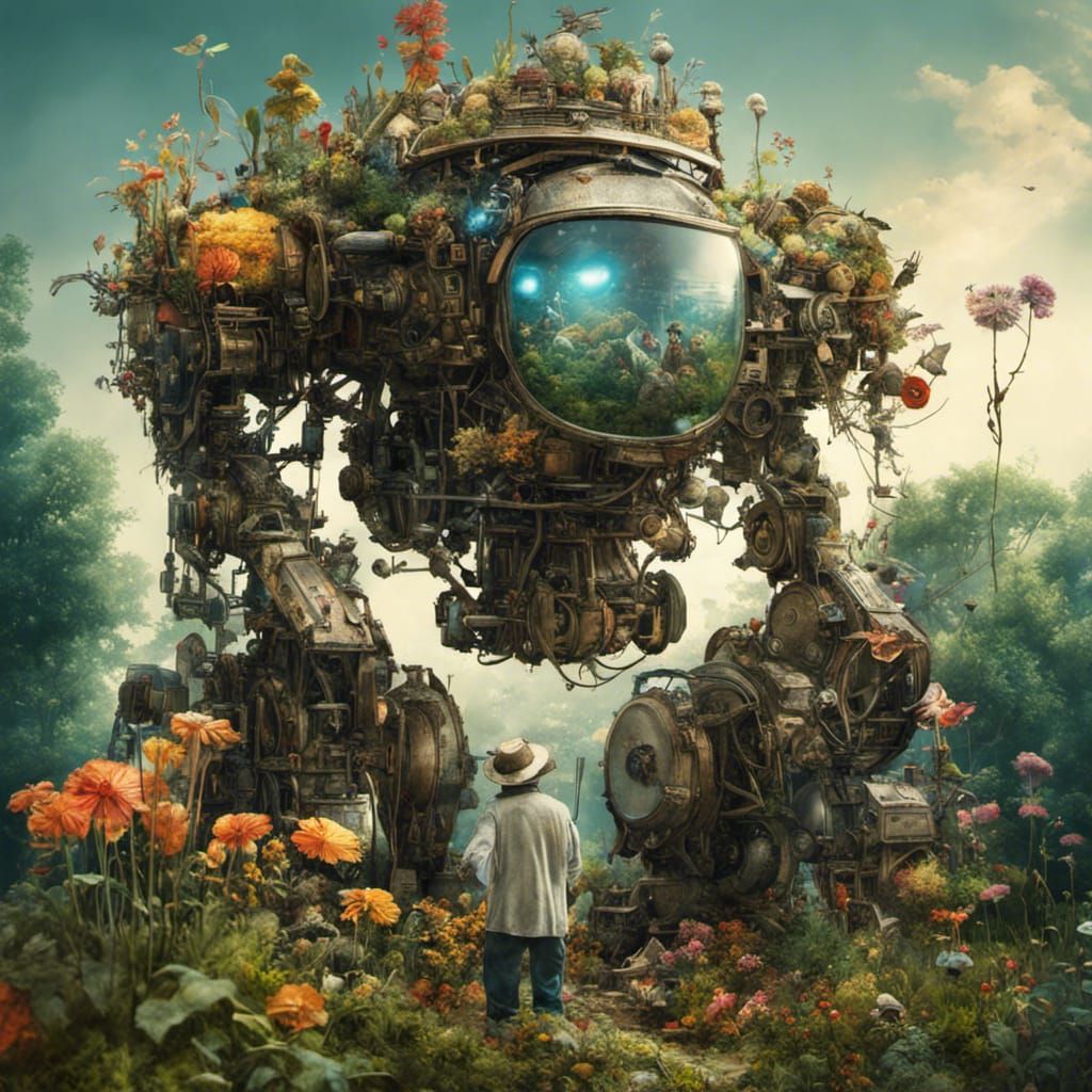 Grandpa's Garden Mech  by @Chief_Runs-with-scissors