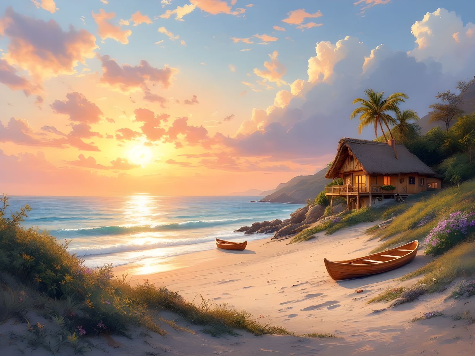 Serenity by the Sea  by @Fleur de Lotus