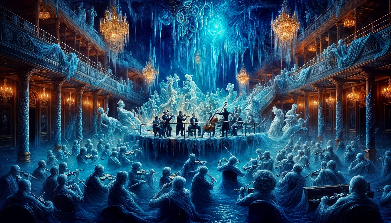 Back to play in Titanic's grand room