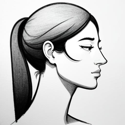Draw a portrait using only one line