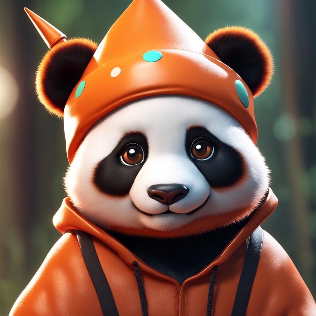 Panda portrait  by @SHIVAM