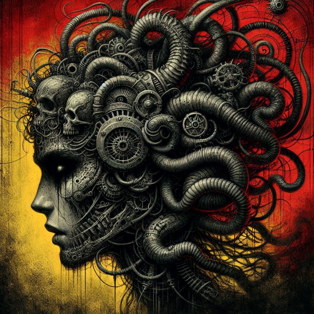 Photorealistic Profile Medusa