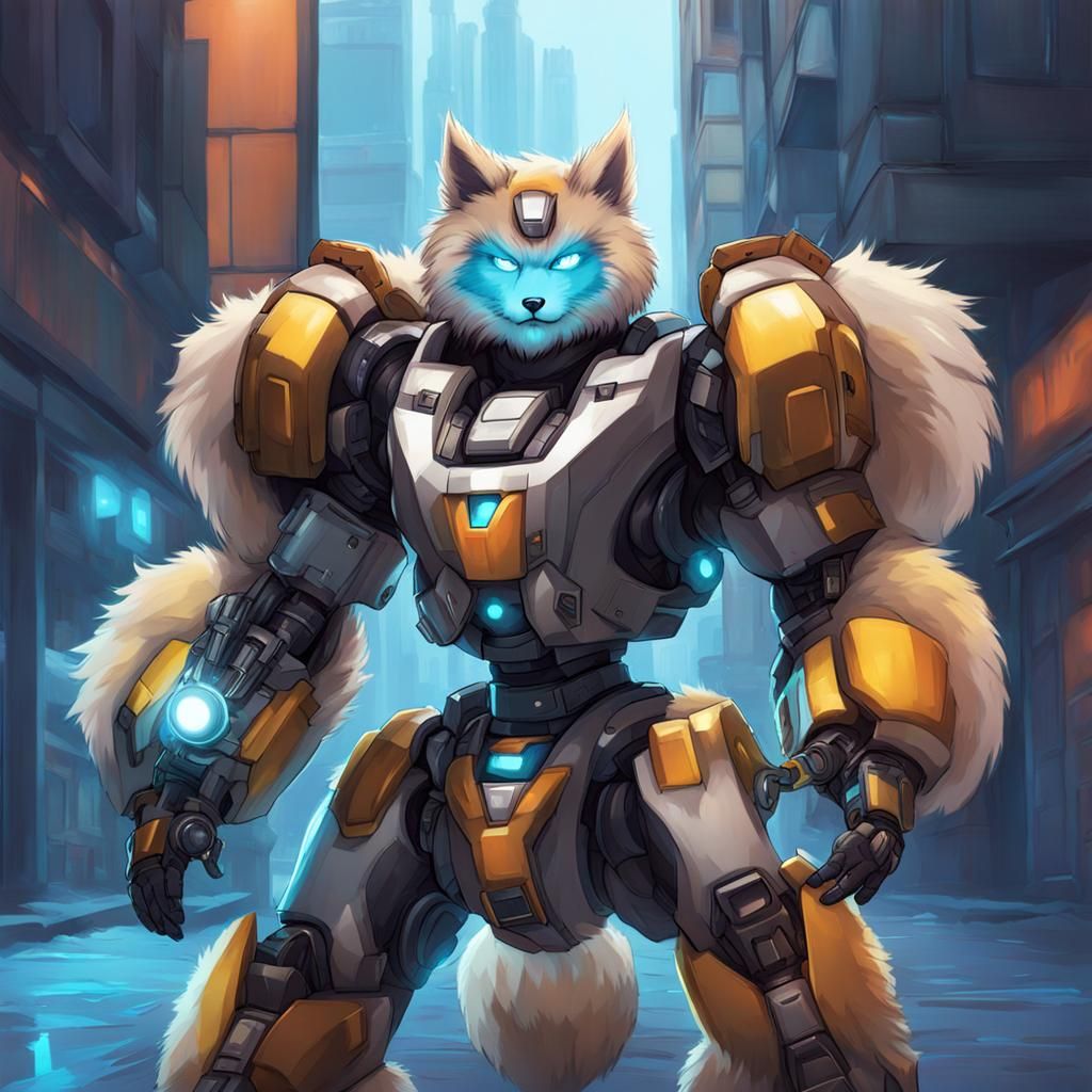 Evolution of the robotic furry - AI Generated Artwork - NightCafe Creator