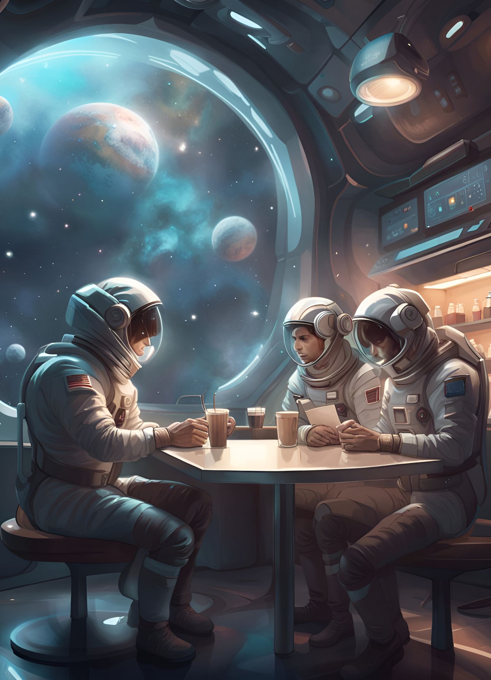 Coffee on the Moon  by @Emma