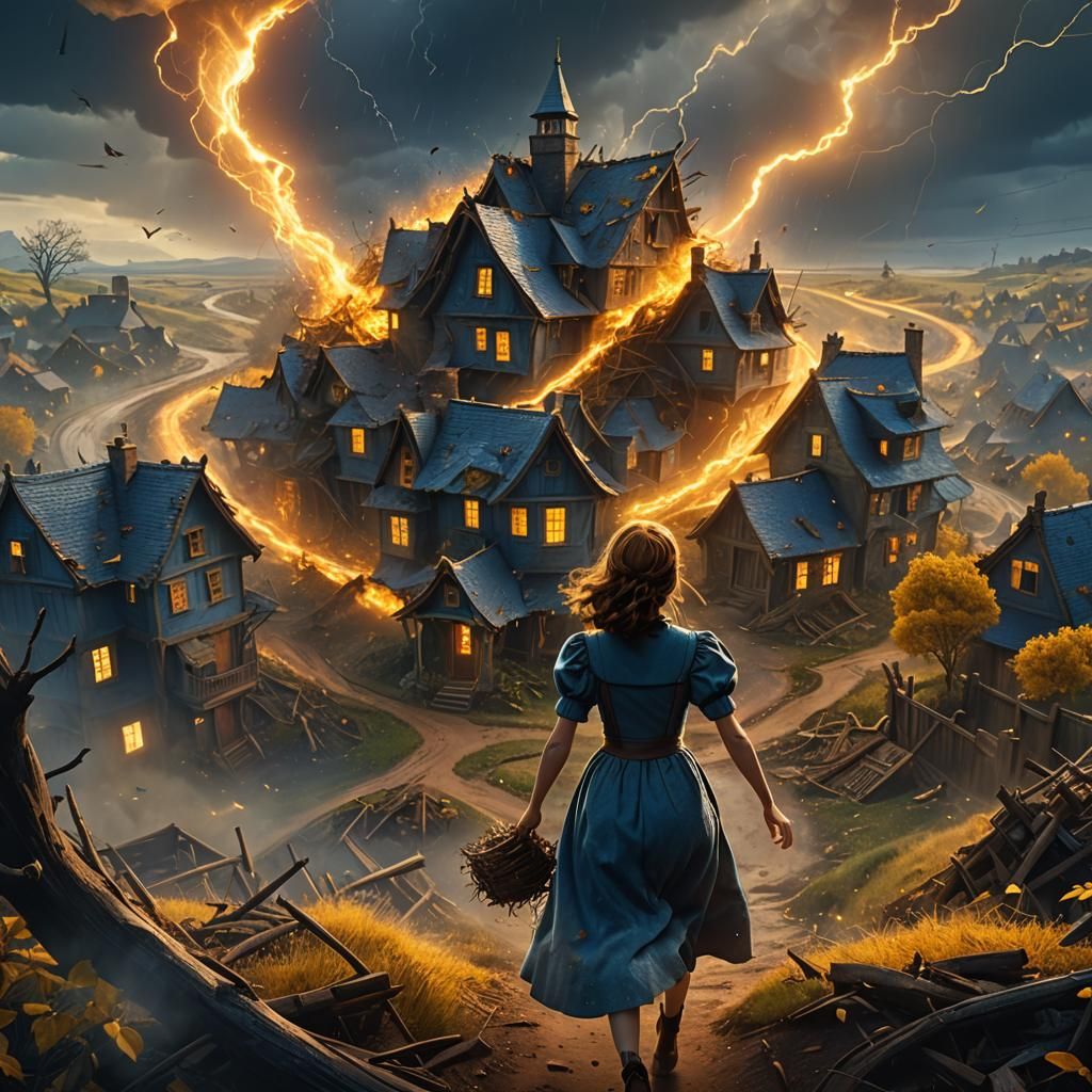 "Dorothy in a windstorm"