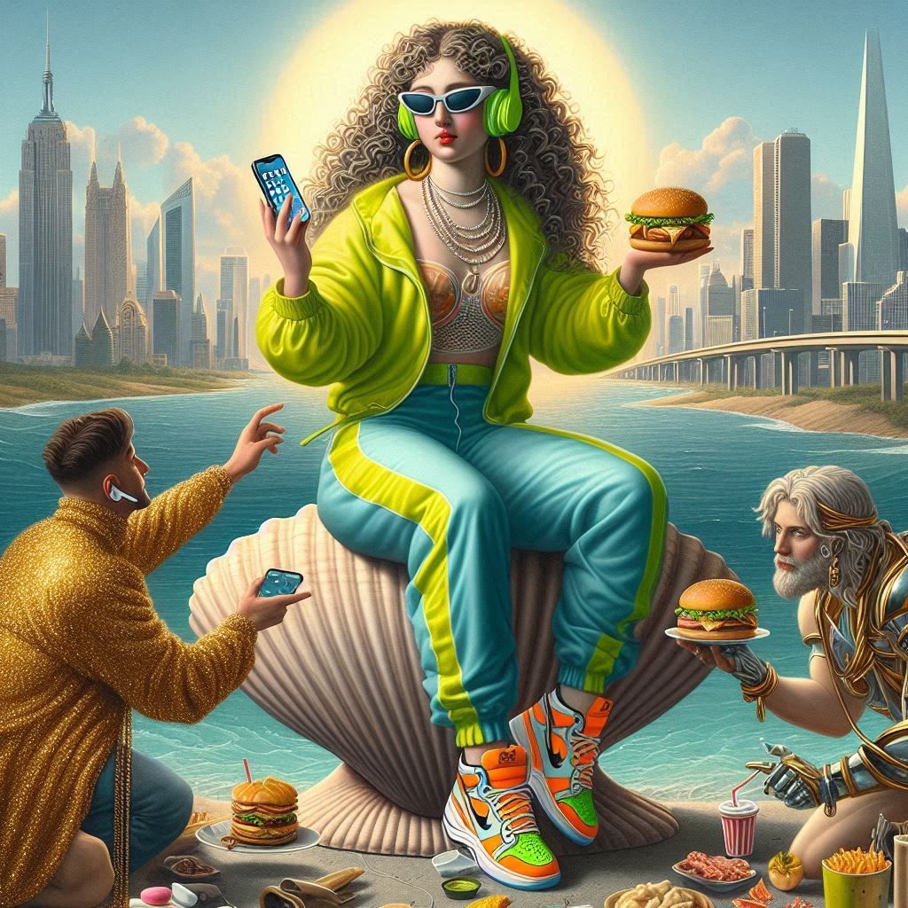 Modern Botticelli's Venus