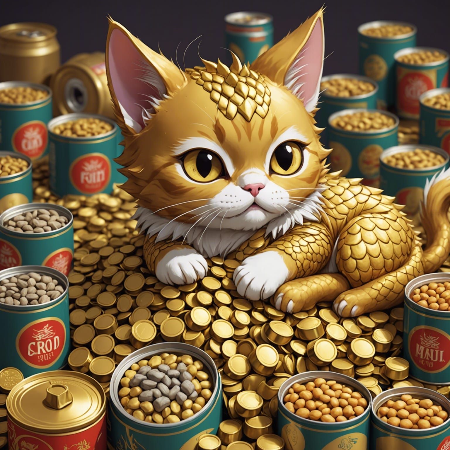 Scaly cats hoard