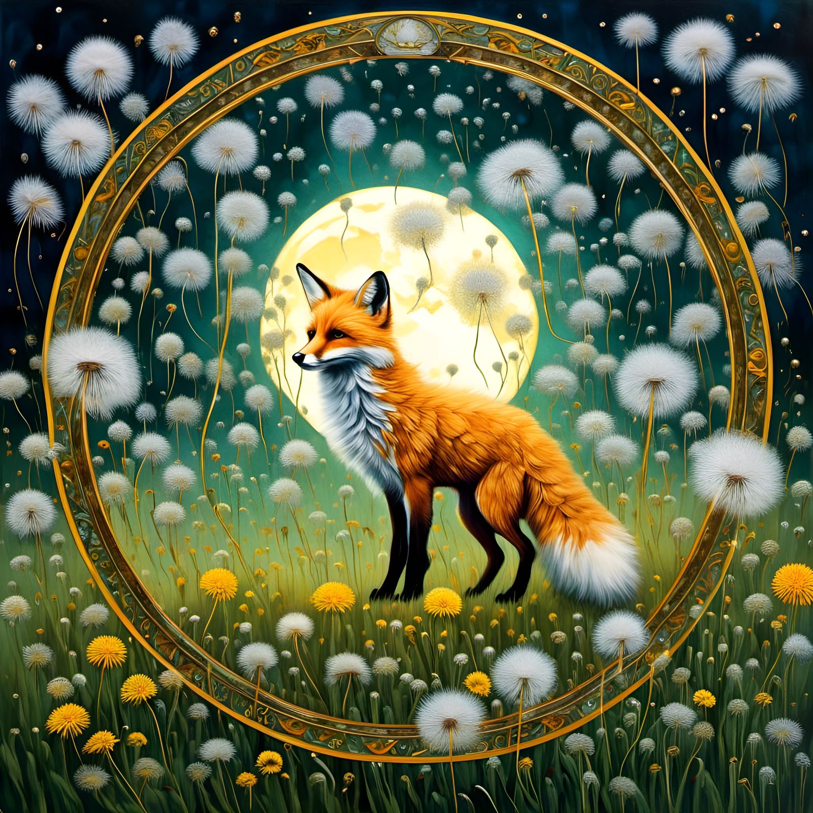 Fox in a field of dreams