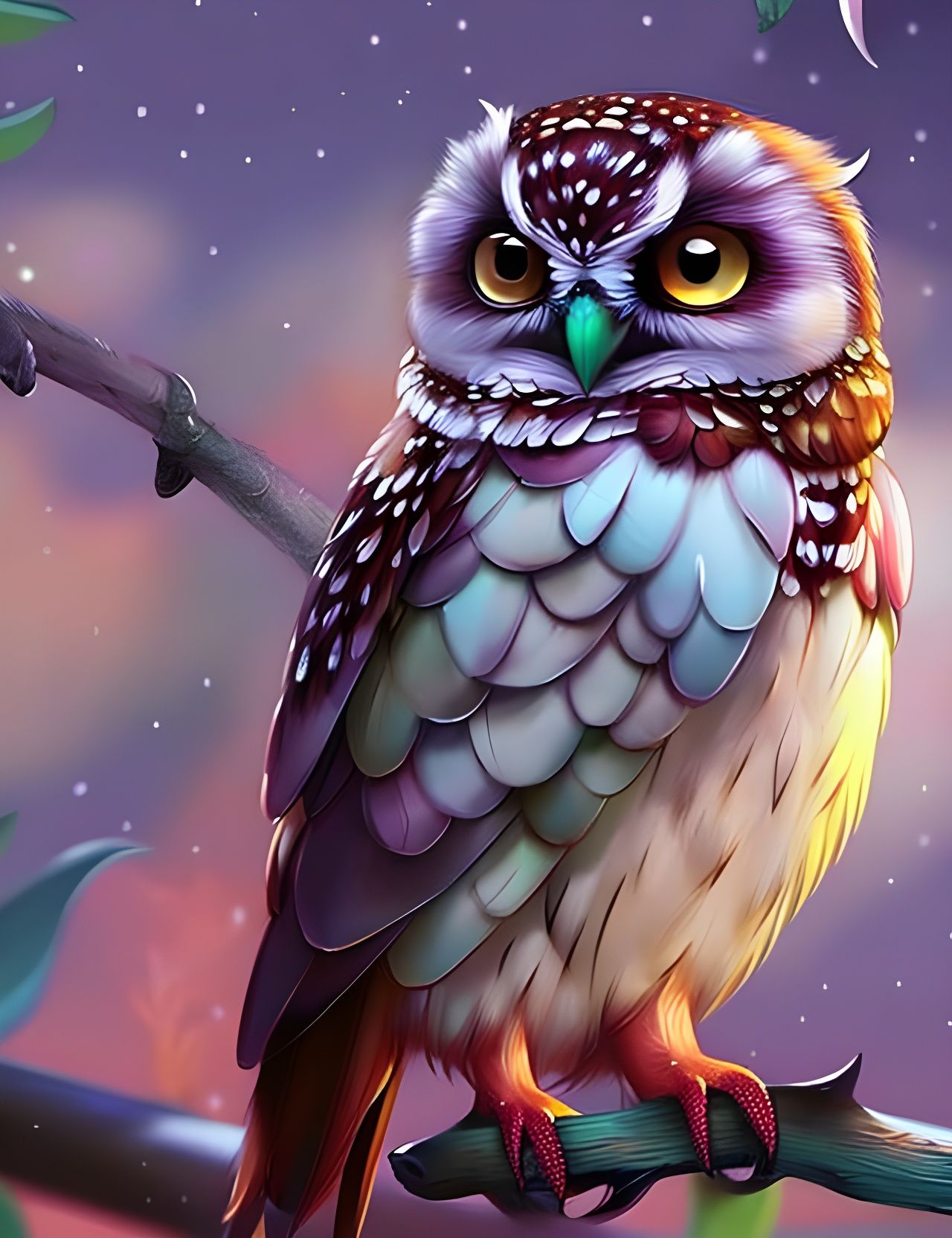 Owl (Stable Diffusion 2.0)  by @King in Yellow