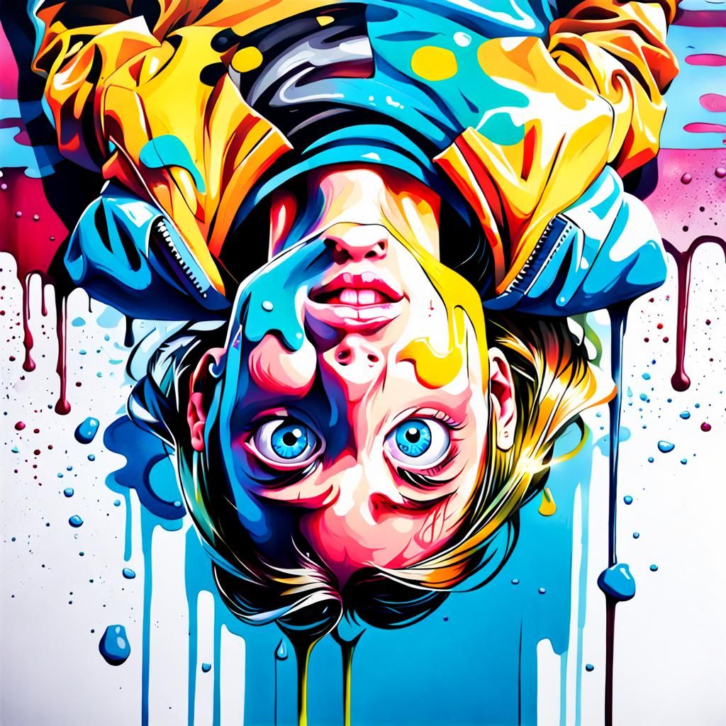 upside down portrait  by @3E