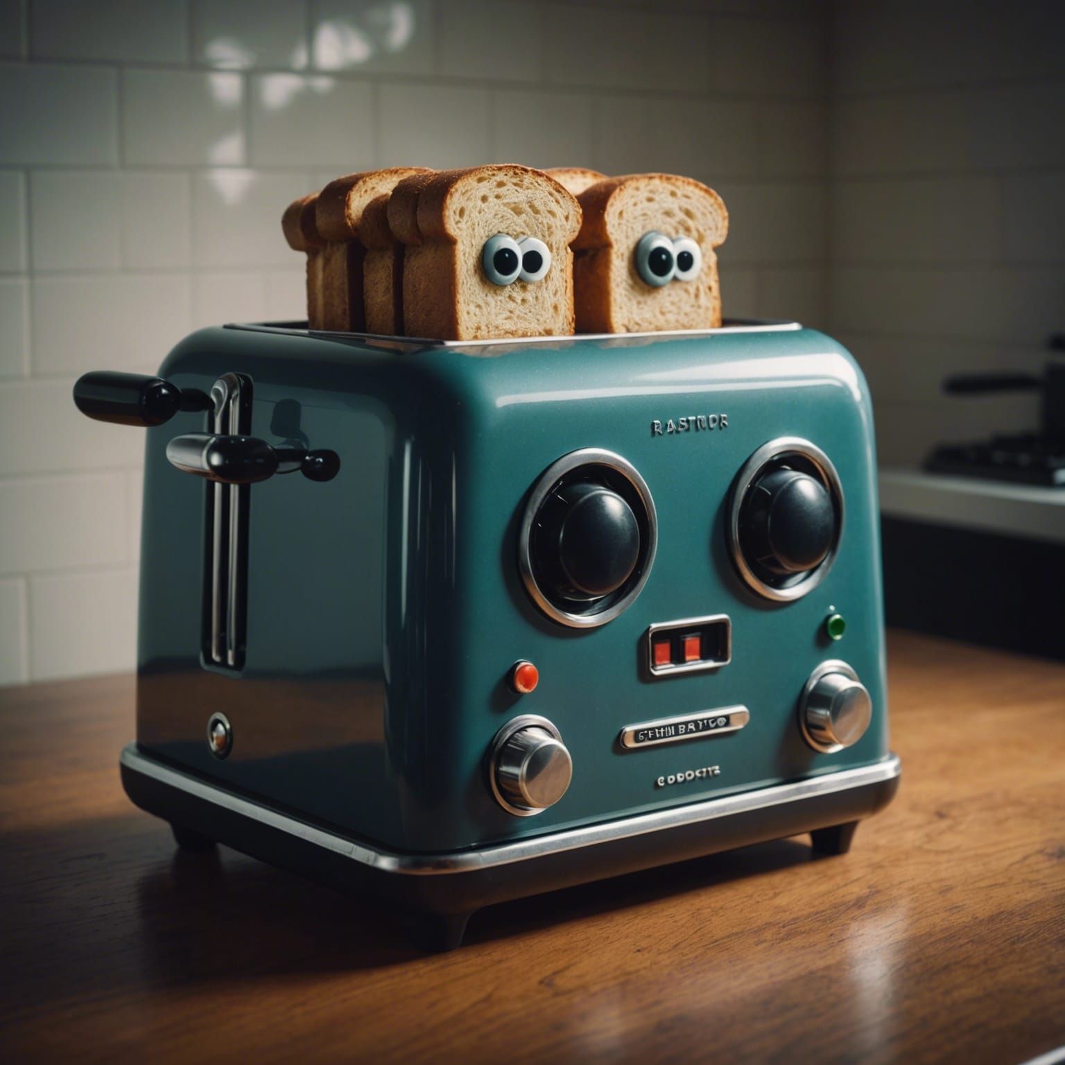 Googly eye toast!! AI Generated Artwork NightCafe Creator