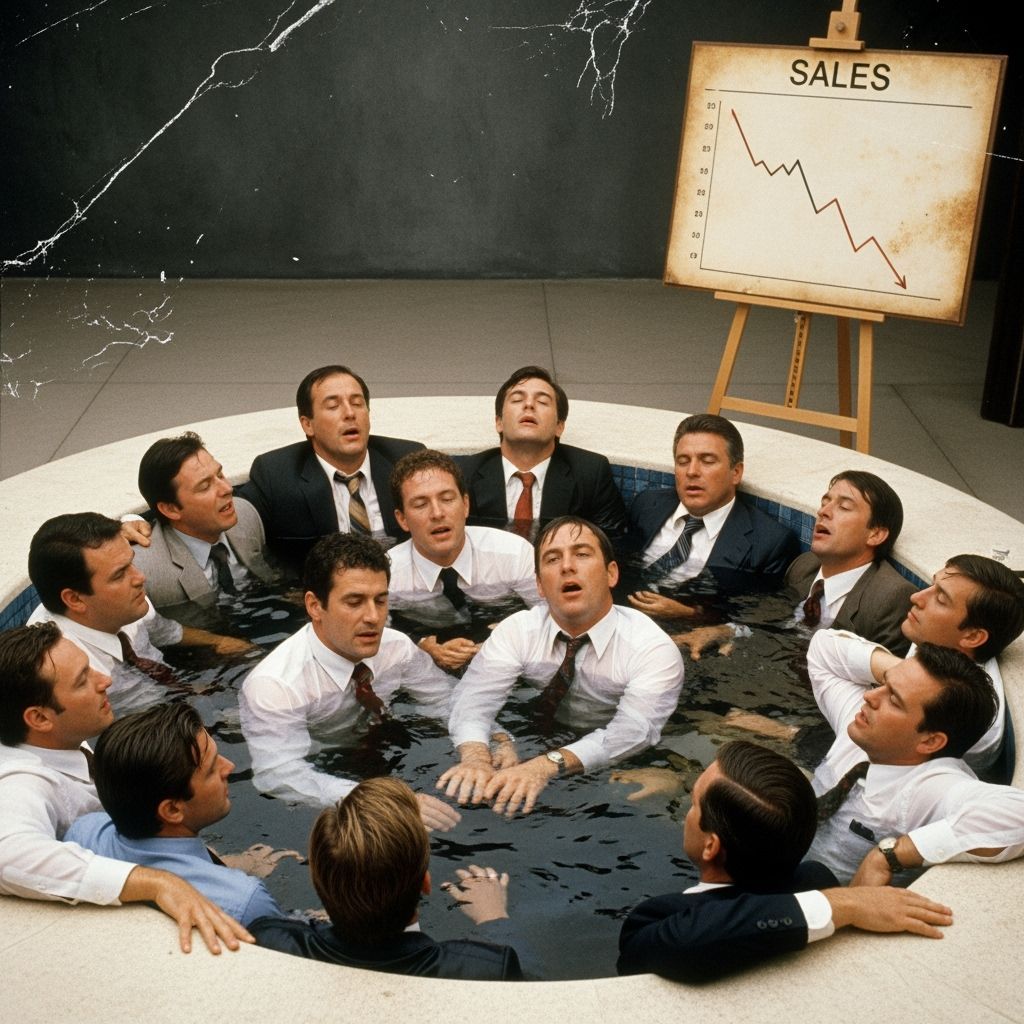 The worst business meetings I was ever forced to attend were the "Hot Tub Team Building" exercises. 