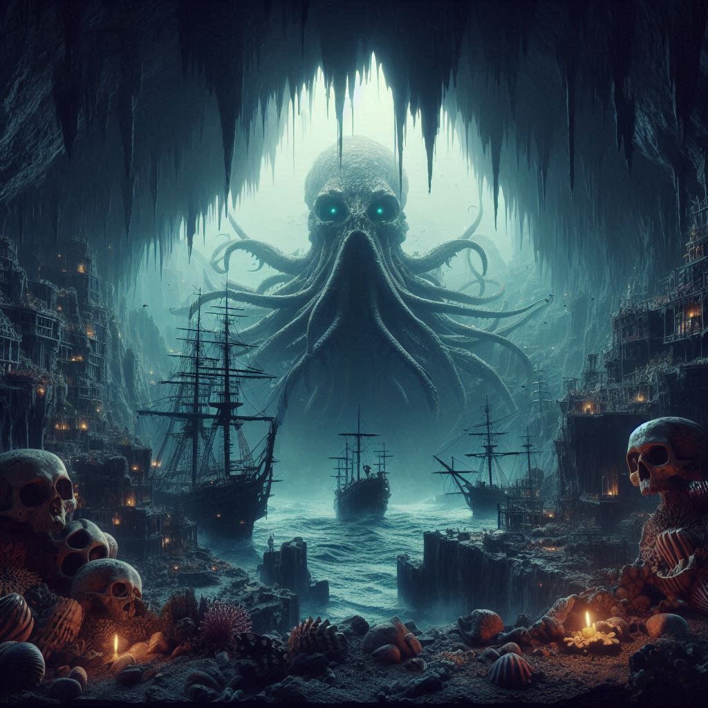 Snuffles - the pirate mascot guarding the cove