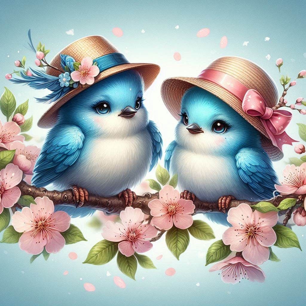 Bird Couple, a series