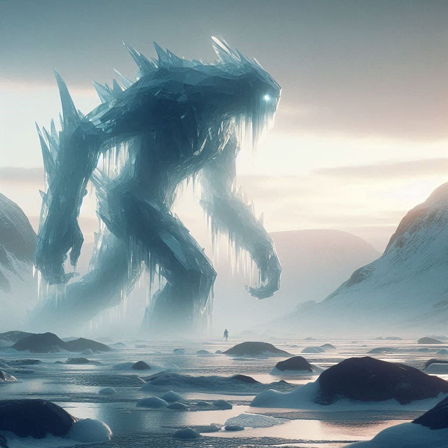 Ice Golem on the Move