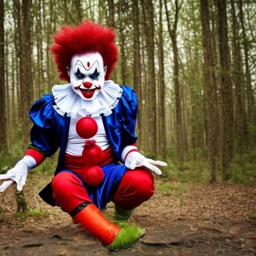 Creepy Clown in Forest II