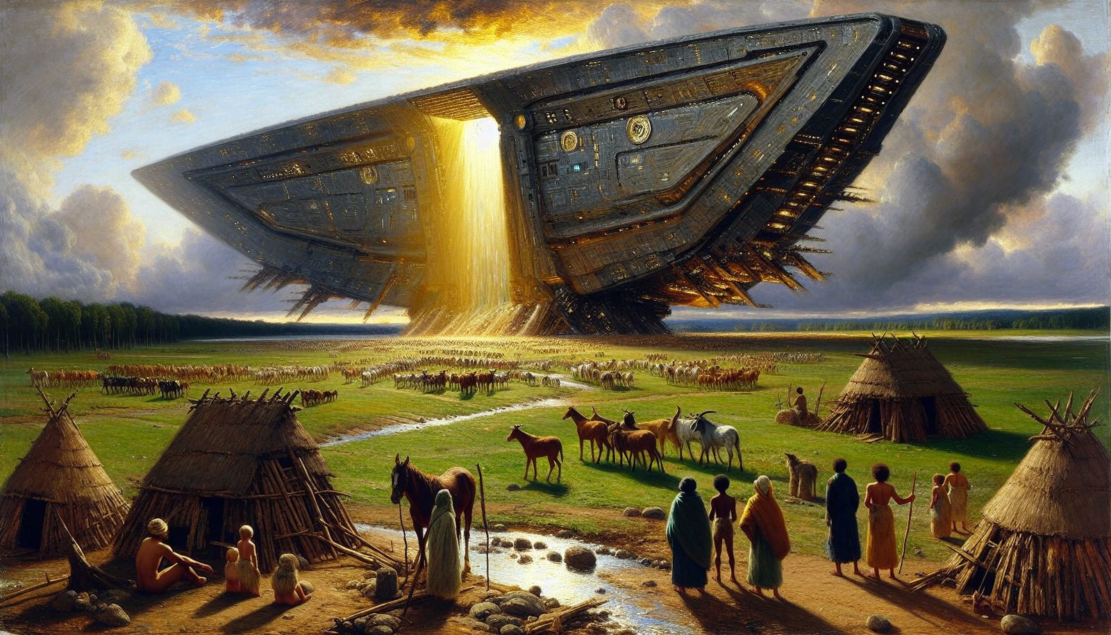 Noah's Spaceship Ark  by @Tovenaar