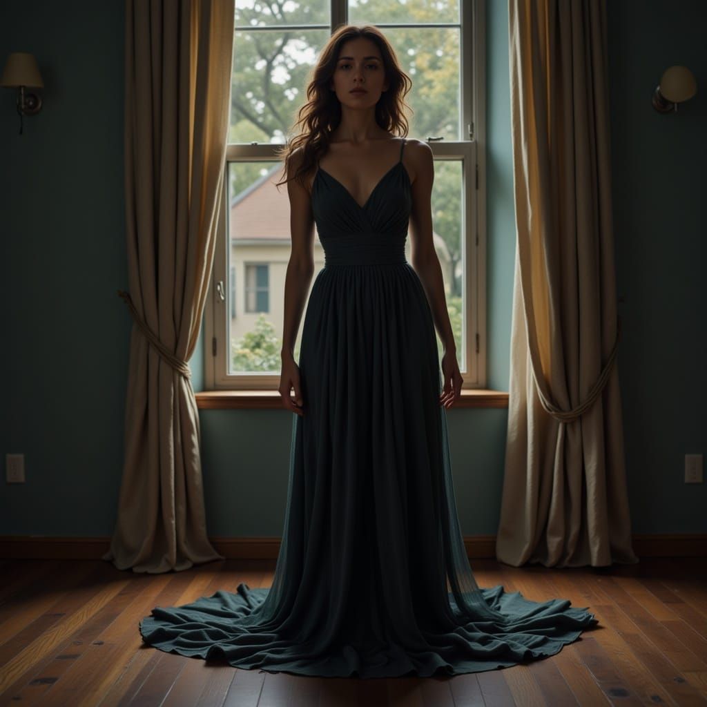 Dark weave woman of loneliness given a change to foe-fill some dreams <lora:Kora Tril:1.0> 