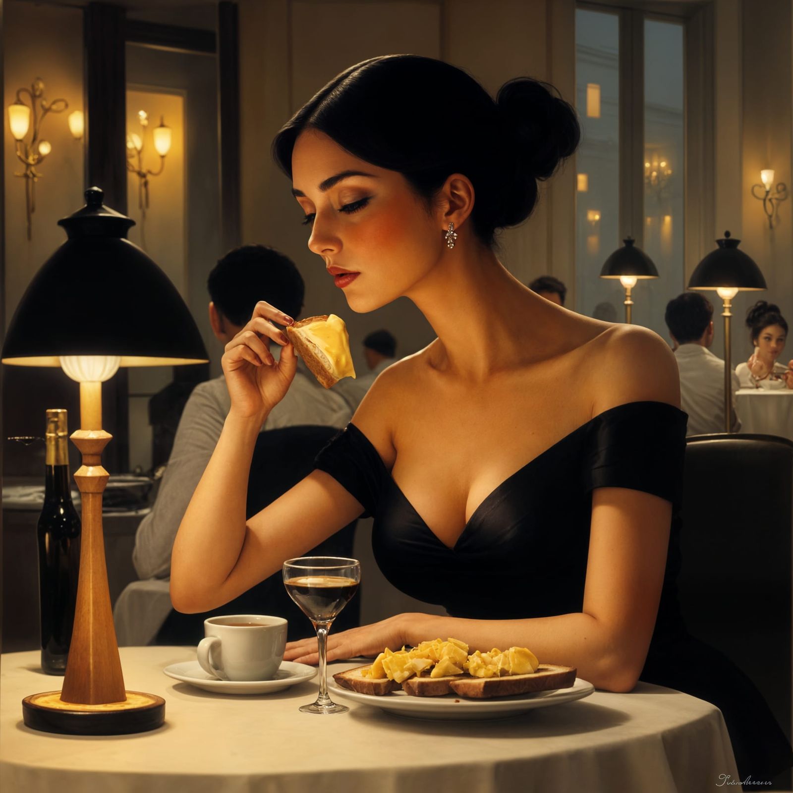 Cheese toast and Coffee