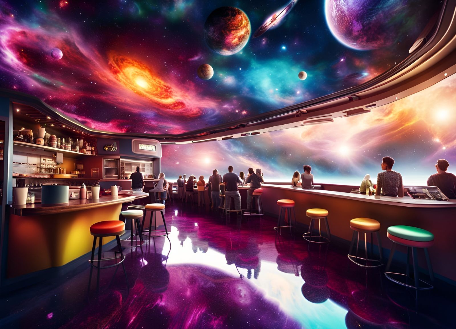 Nebula Cafe  by @Dhanishta