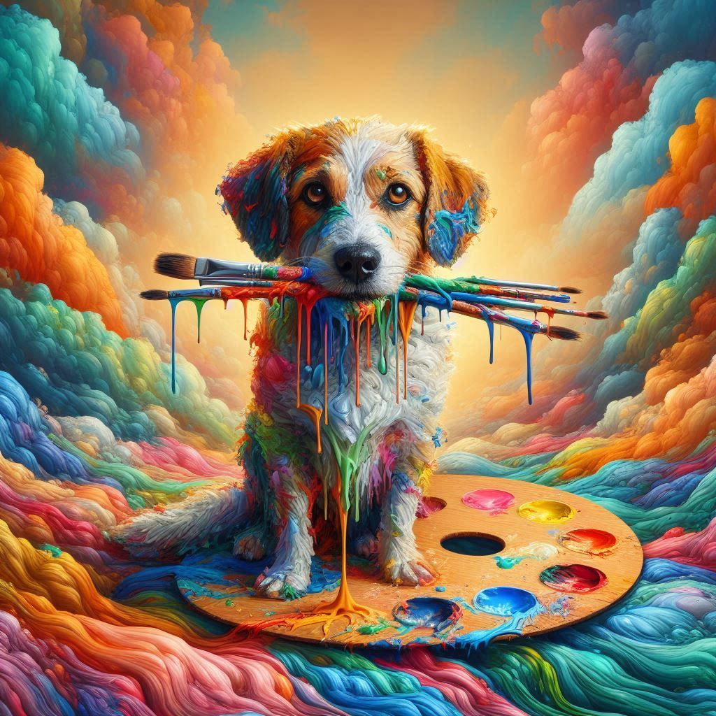 Artist's dog