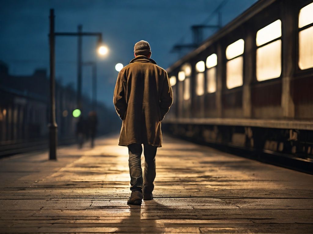 melancholic scene