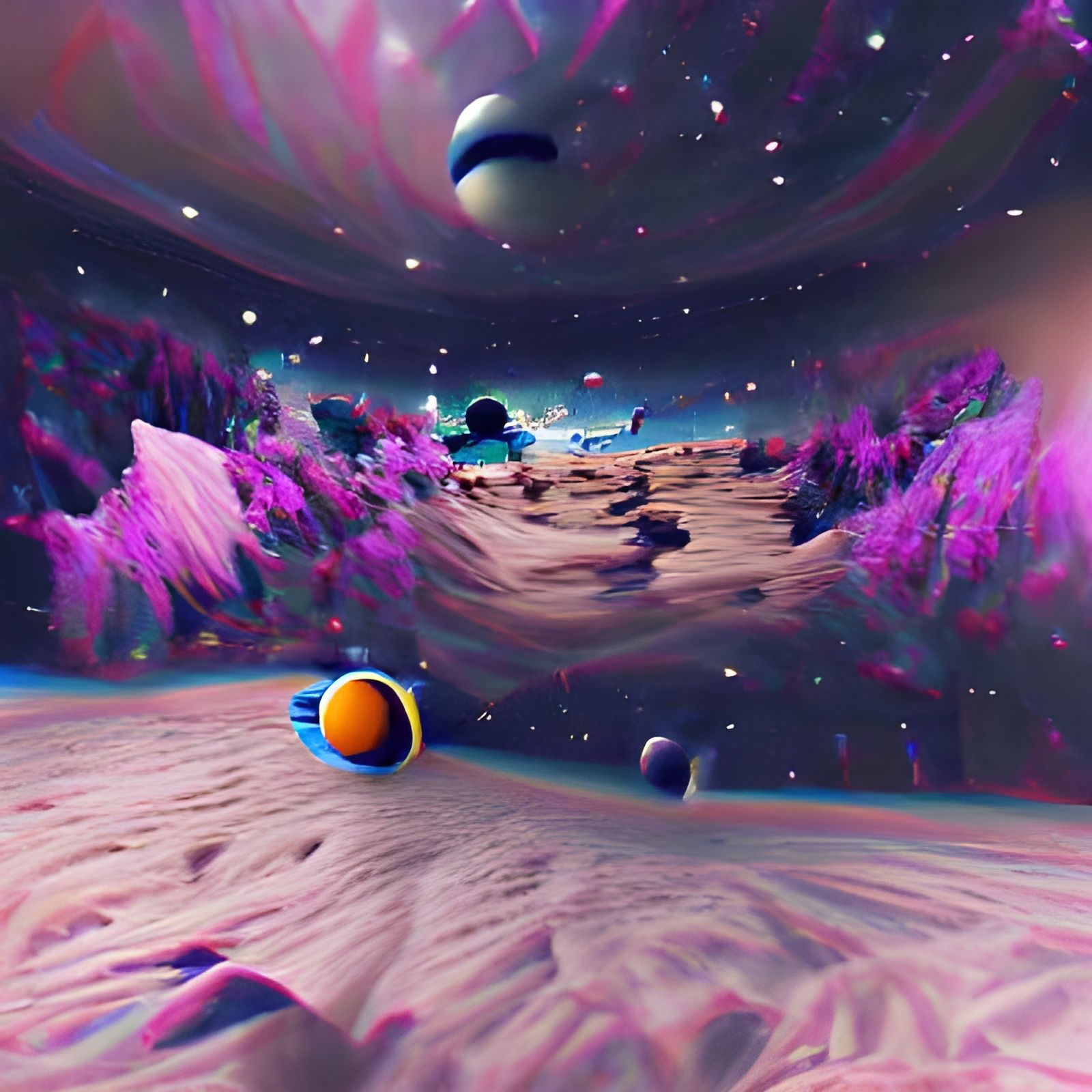 Space behind planet