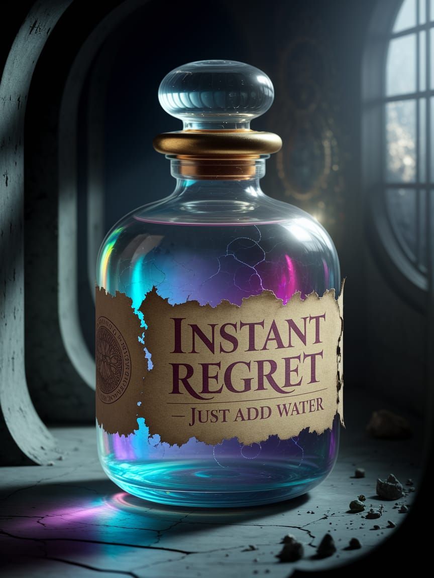 Instant Regret  by @StriderAiArt