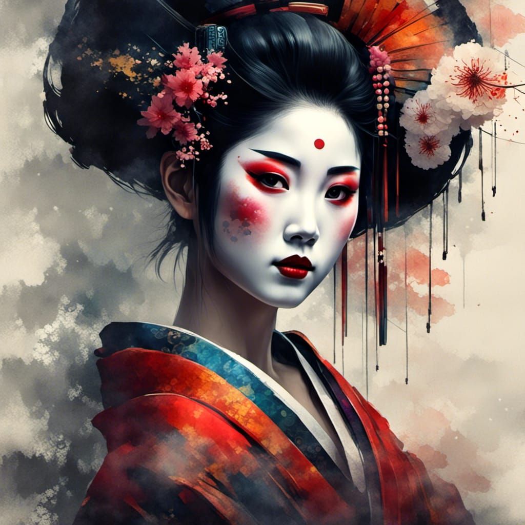 geisha - AI Generated Artwork - NightCafe Creator