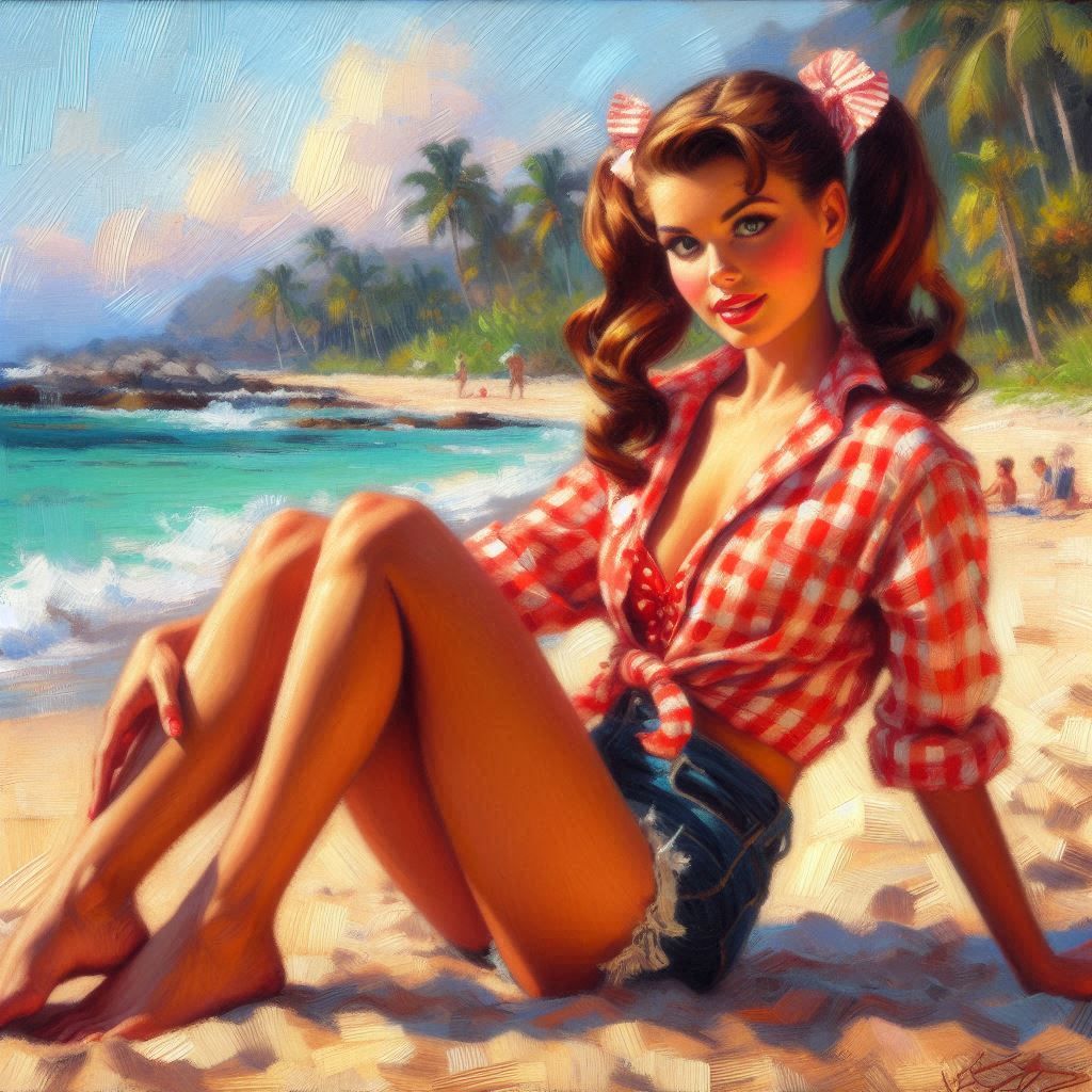 Tonight on "Gilligan's Island" A famous pin up artist crash lands in the lagoon.