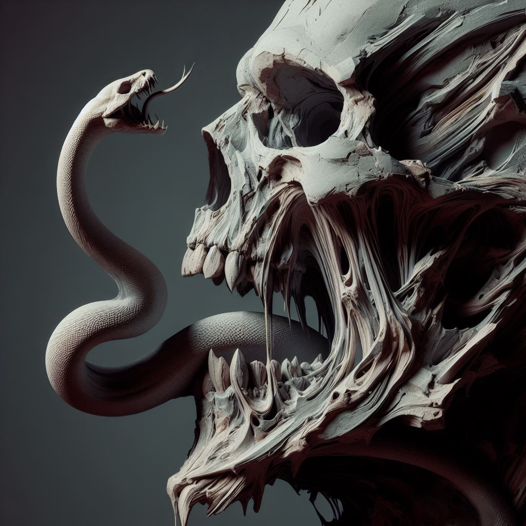 Dark Mark Abstract Sculpture