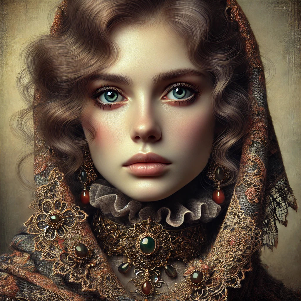 Portrait of a Woman in a Scarf