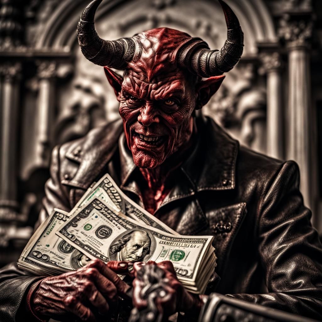 Devil with dollars