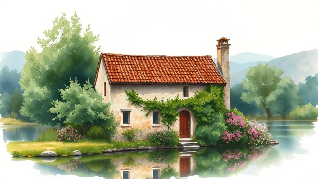  A tranquil land  by @undefined