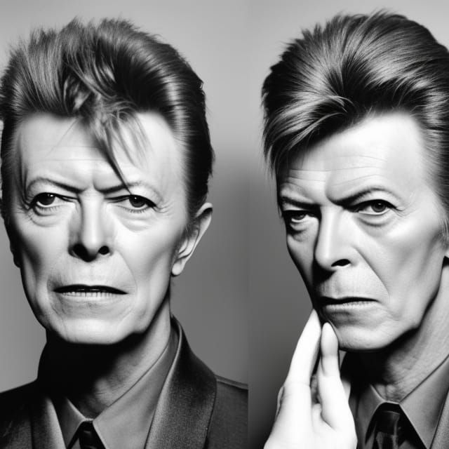 david Bowie photographed by nick rock - AI Generated Artwork ...