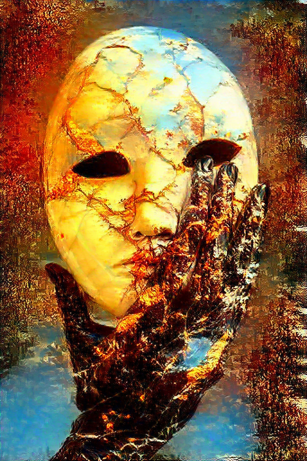 A mask to fade away. Remember: you matter, someone cares.