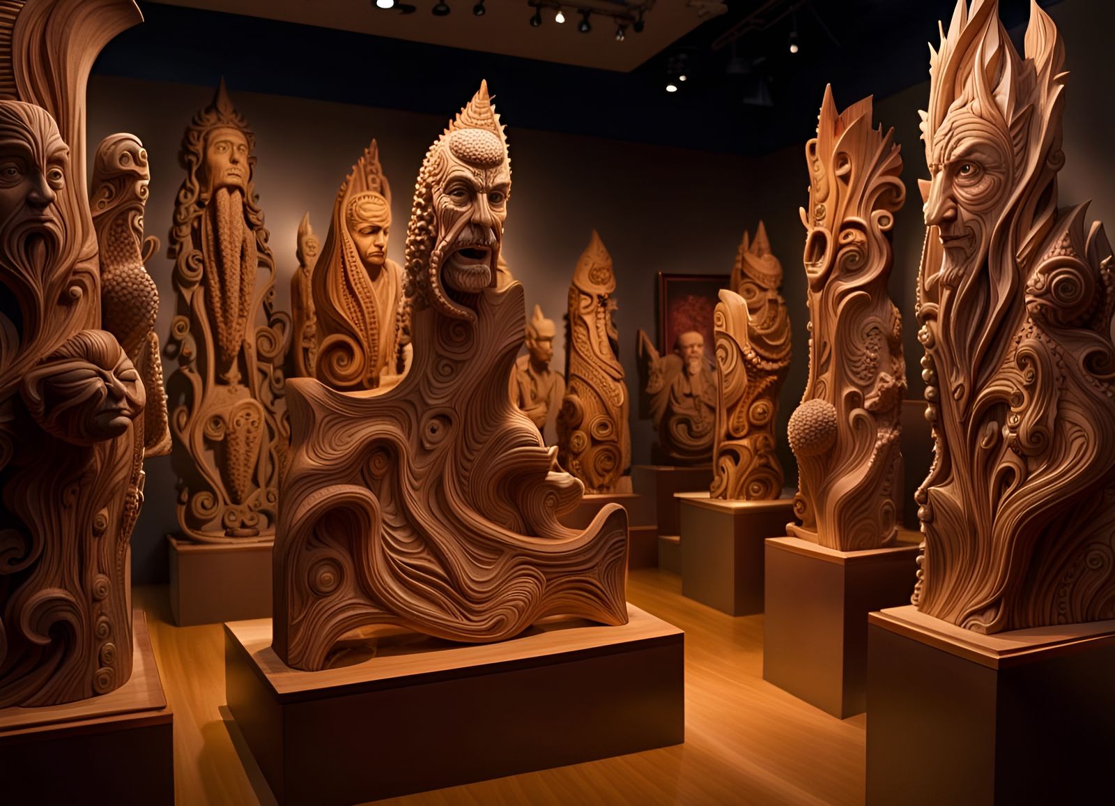 Woodcarvers Exhibit of Oddities  by @MikThor