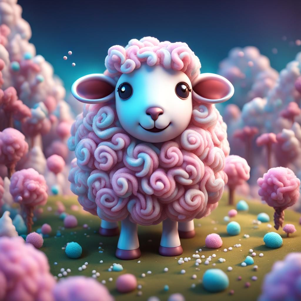 Sheep of sweets - AI Generated Artwork - NightCafe Creator