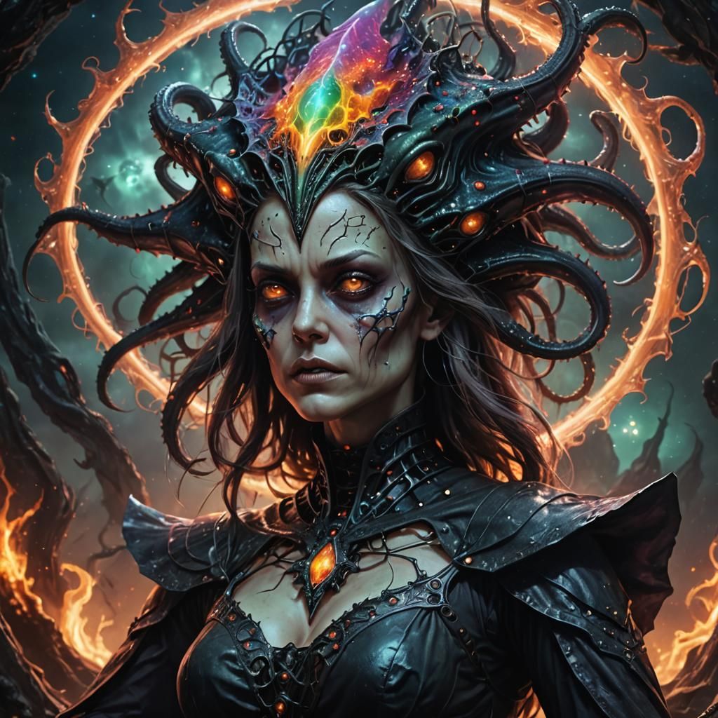 Alien witch - AI Generated Artwork - NightCafe Creator