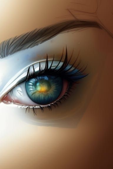 eyes beautiful watercolor female