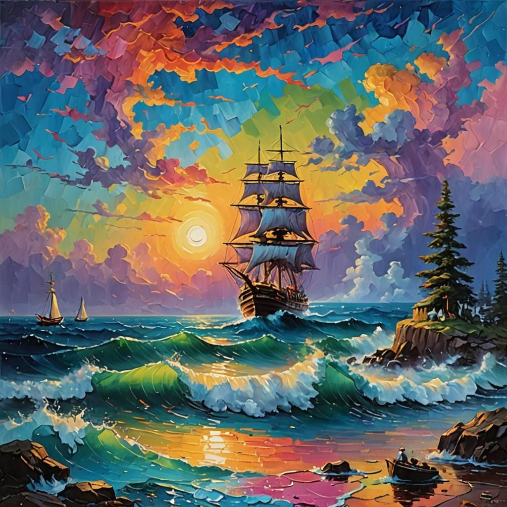 Impasto Ocean  by @Dixie