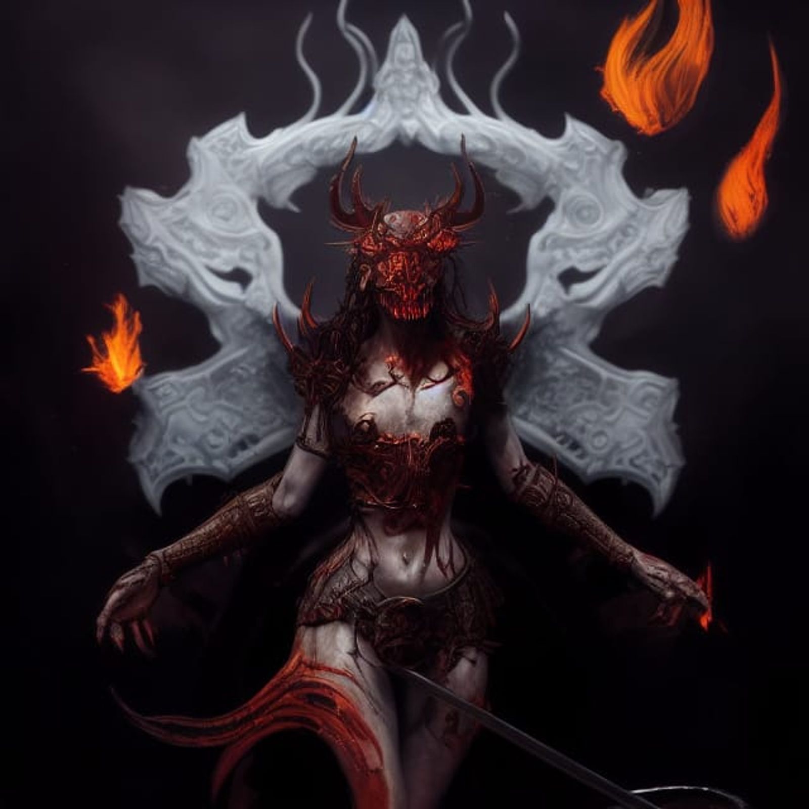 evil demon artwork
