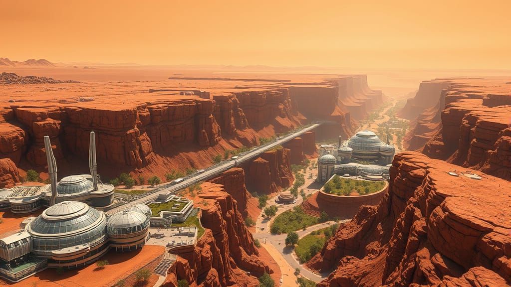 #VallesMarineris #LifeonMars #Mars  by @Grinchly