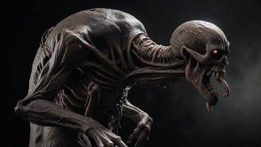 Very creepy fictional fantasy horror art creations of the un...