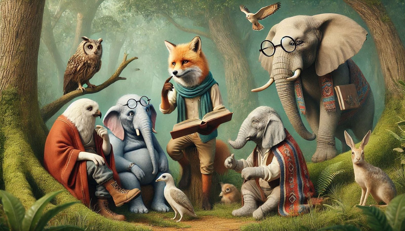 Gary Larsson's 'Far Side' reading circle #1